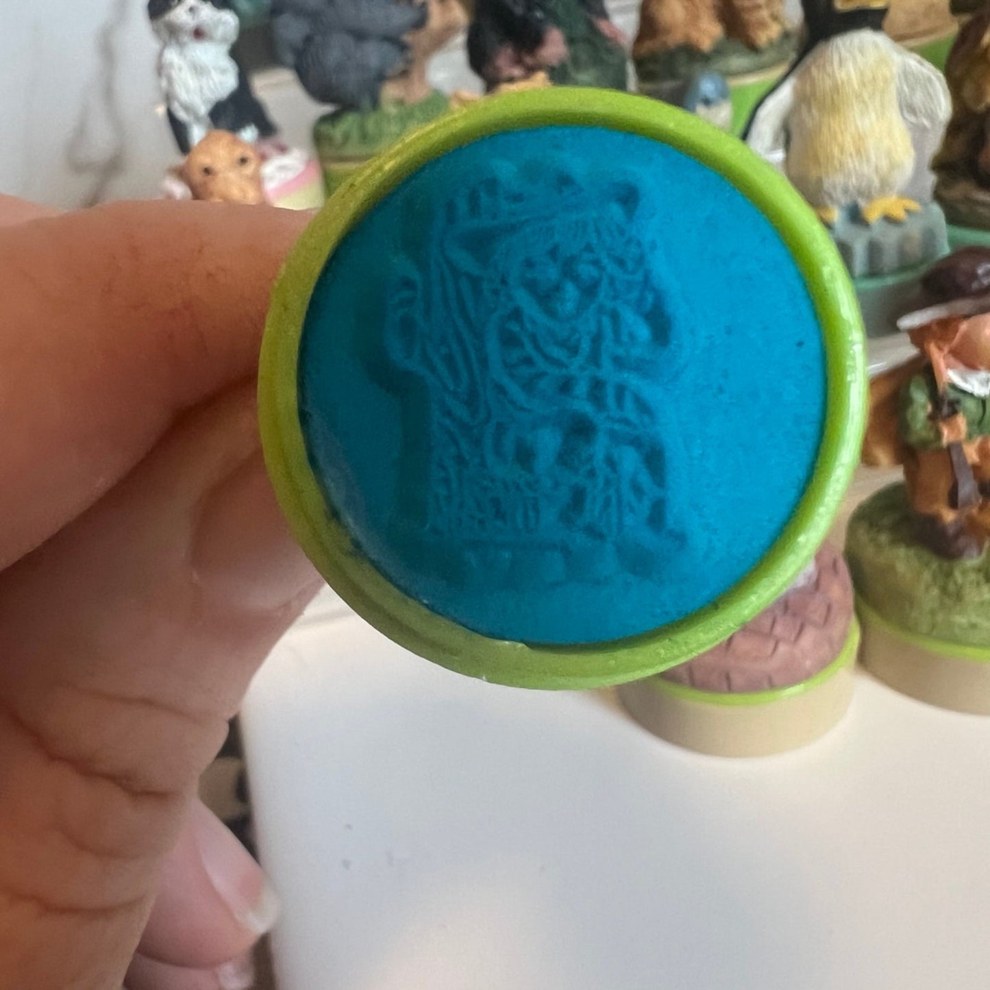 Vintage Mini stamp figurine collection