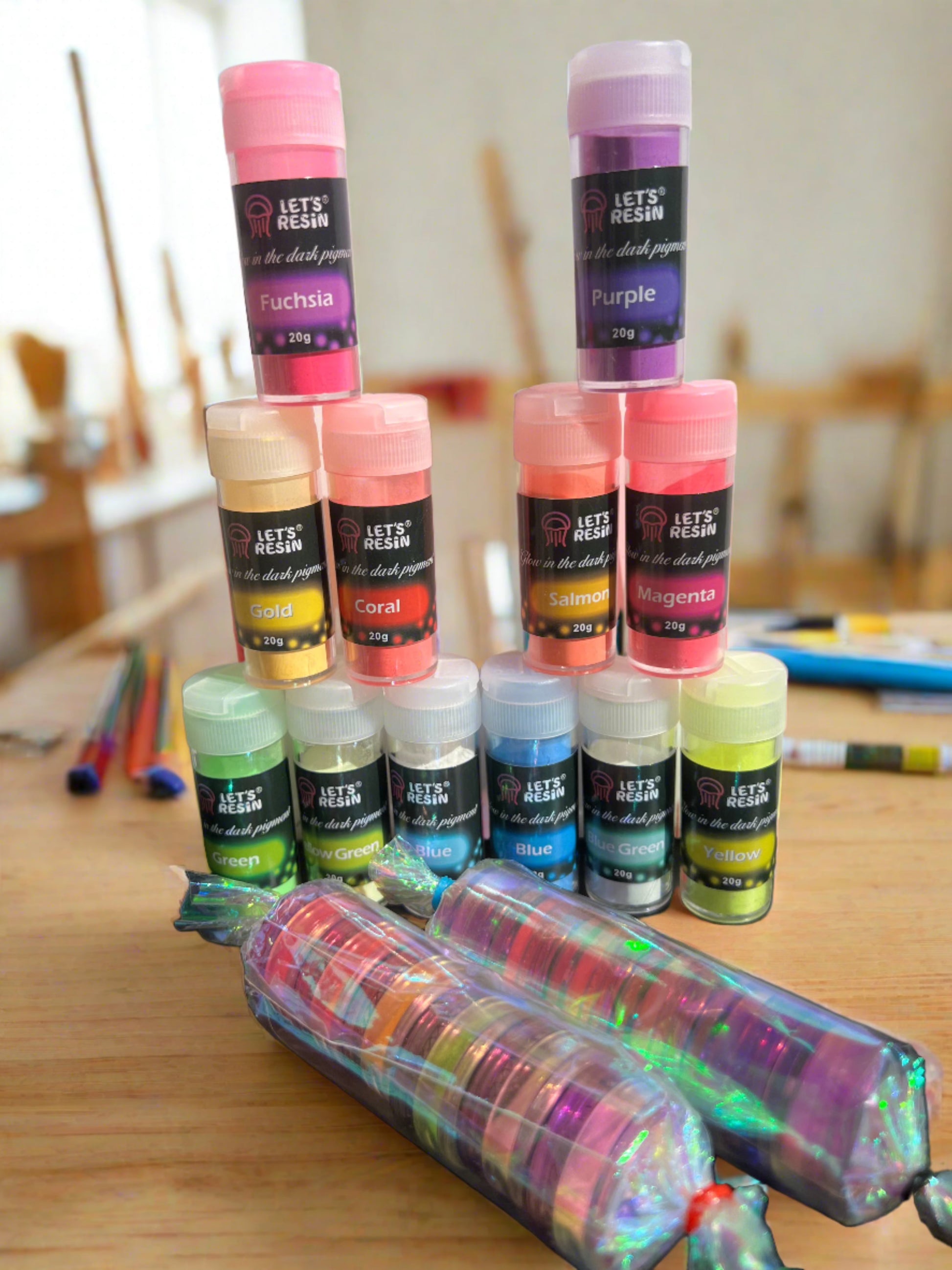 let's resin glow-in-the-dark pigments