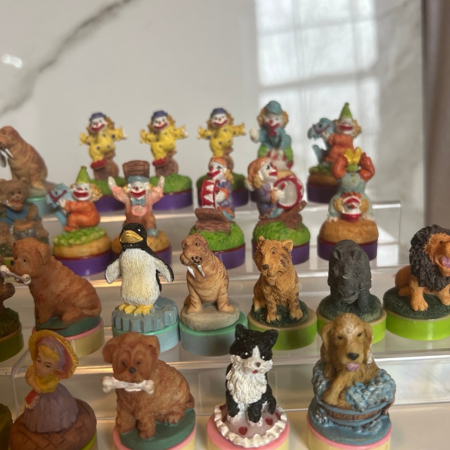 Vintage Mini stamp figurine collection